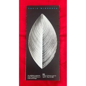 Tapio Wirkkala Exhibition Brochure IBM Gallery NY 1985 Finnish Modernist Design